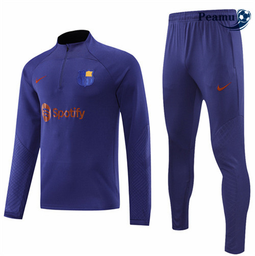 Peamu - Survetement Foot p076 Barcelone Bleu Marine 2022-2023