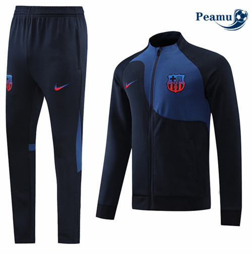 Peamu - Veste Survetement Foot p081 Barcelone Bleu Marine 2022-2023