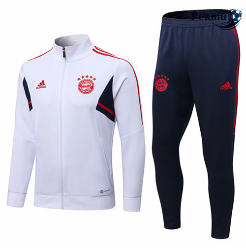 Peamu - Veste Survetement Foot p052 Bayern Munich Blanc 2022-2023