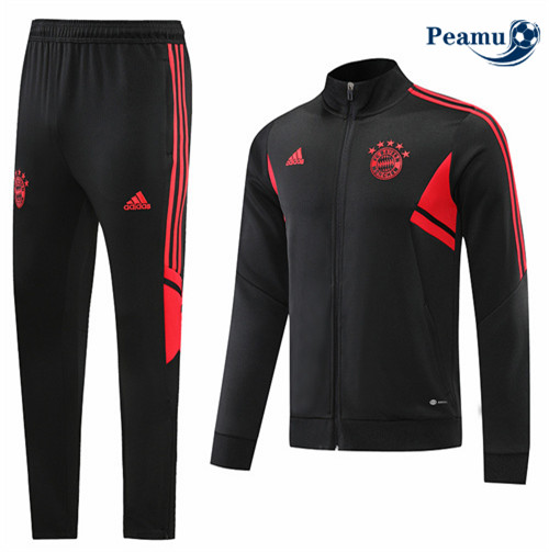 Peamu - Veste Survetement Foot p054 Bayern Munich Noir 2022-2023