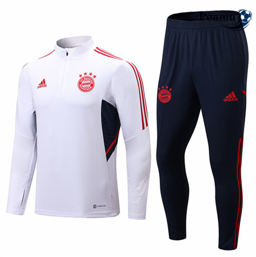 Peamu - Survetement Foot p055 Bayern Munich Blanc/Noir 2022-2023