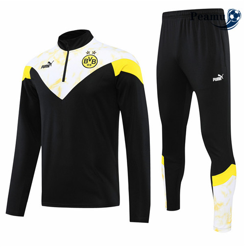 Peamu - Survetement Foot p064 Borussia Dortmund Noir/Blanc 2022-2023