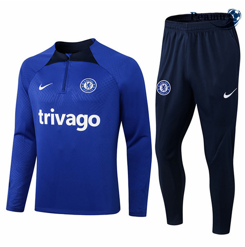 Peamu - Survetement Foot p191 Chelsea Bleu/Bleu Marine 2022-2023