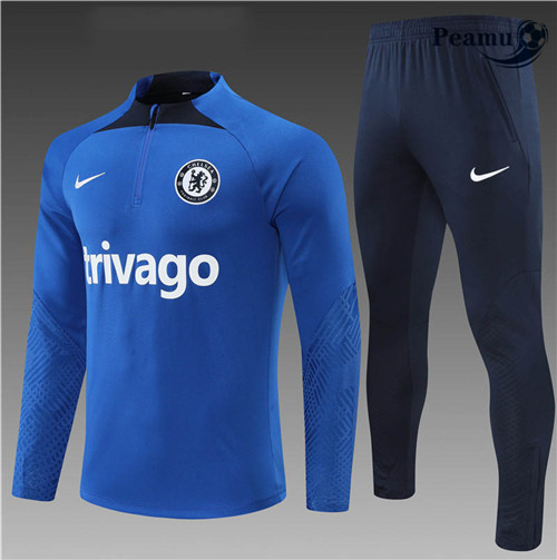 Peamu - Survetement Foot p333 Chelsea Enfant Bleu 2022-2023
