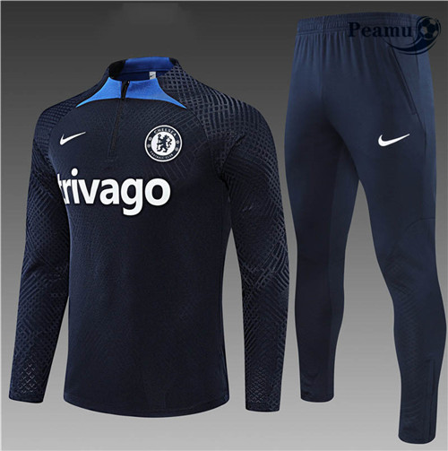 Peamu - Survetement Foot p335 Player Chelsea Enfant Noir 2022-2023