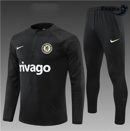 Peamu - Survetement Foot p337 Player Chelsea Enfant Noir 2022-2023