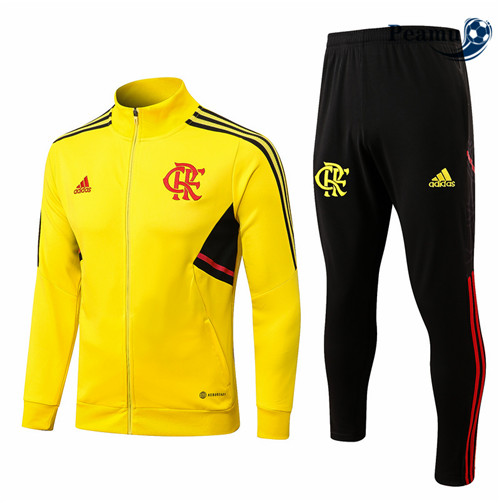 Peamu - Veste Survetement Foot p016 Flamengo Jaune 2022-2023