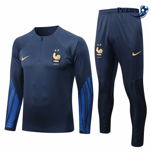 Peamu - Survetement Foot p165 France Bleu Marine 2022-2023