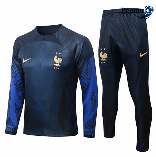 Peamu - Survetement Foot p167 France Bleu Marine 2022-2023
