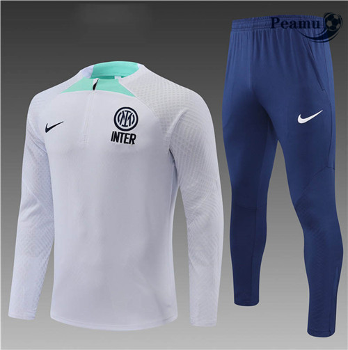 Peamu - Survetement Foot p362 Inter Milan Enfant Player Blanc/Bleu 2022-2023
