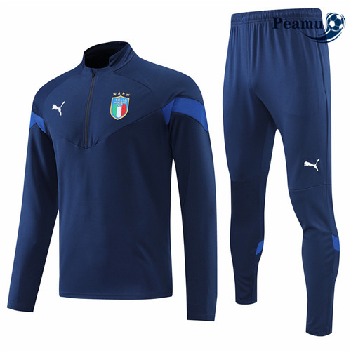 Peamu - Survetement Foot p170 Italie Bleu Marine 2022-2023