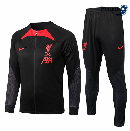 Peamu - Veste Survetement Foot p205 Liverpool Noir 2022-2023