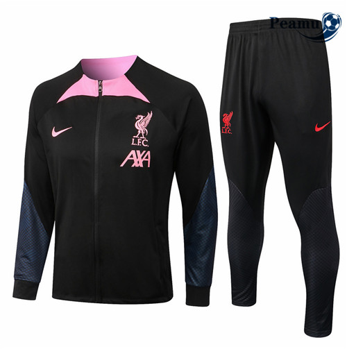 Peamu - Veste Survetement Foot p206 Liverpool Noir 2022-2023