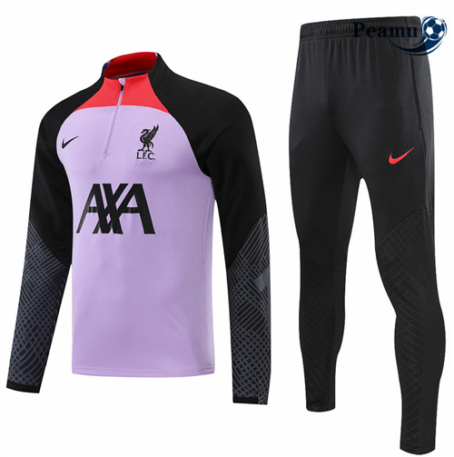 Peamu - Survetement Foot p211 Liverpool Violet/Noir 2022-2023