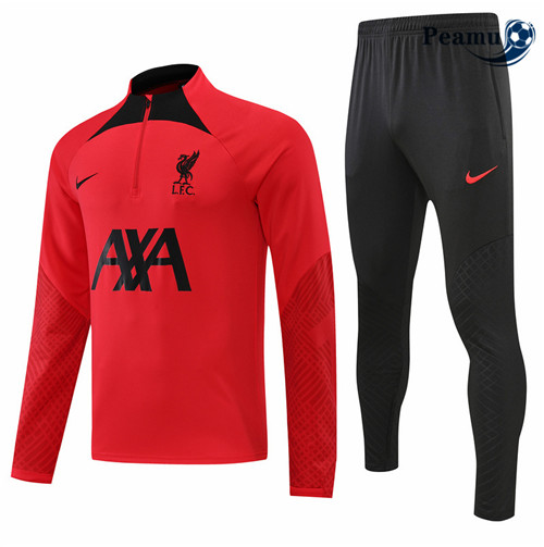Peamu - Survetement Foot p213 Liverpool Rouge/Noir 2022-2023