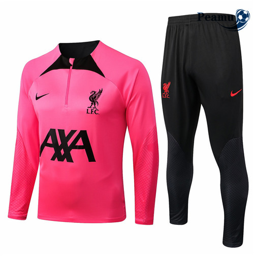 Peamu - Survetement Foot p216 Liverpool Rose/Noir 2022-2023