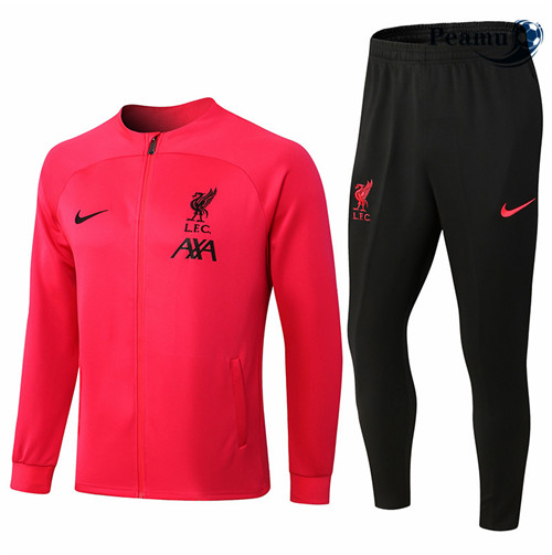 Peamu - Veste Survetement Foot p220 Liverpool Rouge/Noir 2022-2023