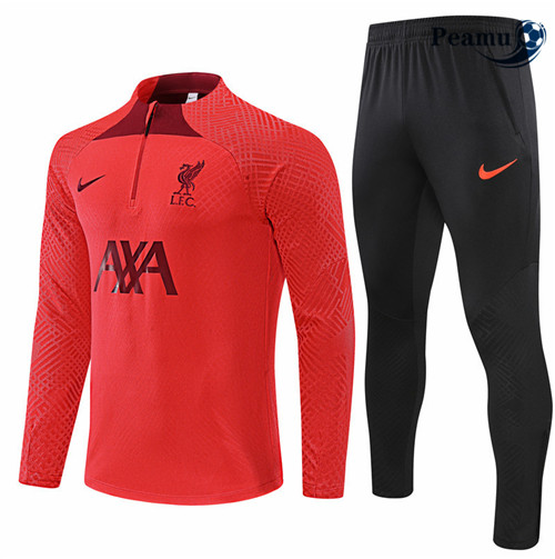 Peamu - Survetement Foot p222 Player Liverpool Rouge/Noir 2022-2023