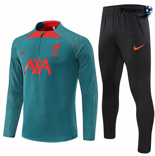 Peamu - Survetement Foot p223 Player Liverpool Vert/Noir 2022-2023