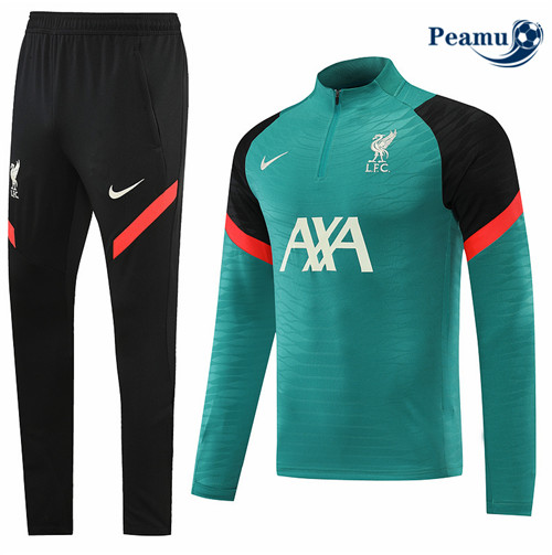 Peamu - Survetement Foot p224 Liverpool Vert/Noir 2022-2023