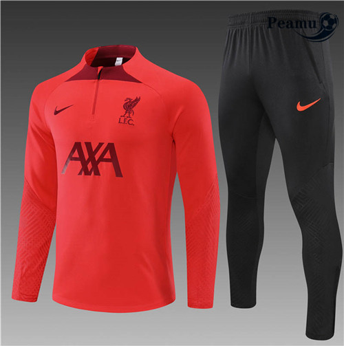 Peamu - Survetement Foot p339 Liverpool Enfant Rouge/Noir 2022-2023