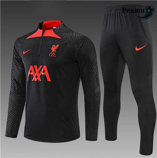 Peamu - Survetement Foot p342 Player Liverpool Enfant Noir 2022-2023