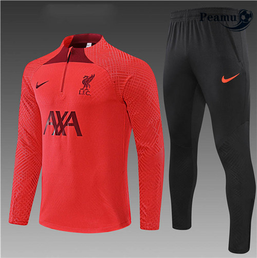 Peamu - Survetement Foot p343 Player Liverpool Enfant Rouge/Noir 2022-2023