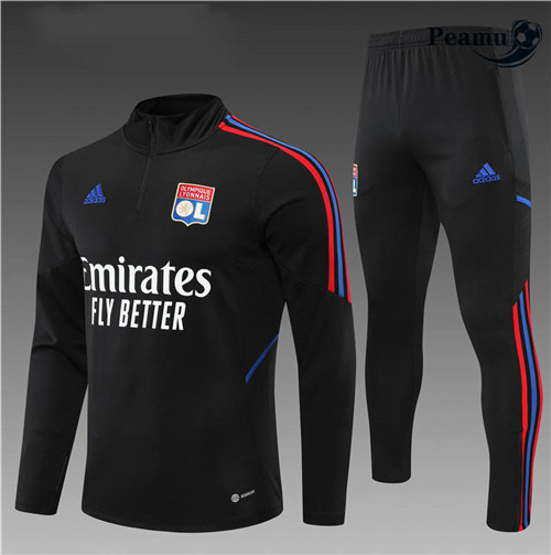 Peamu - Survetement Foot p307 Lyon Enfant Noir 2022-2023