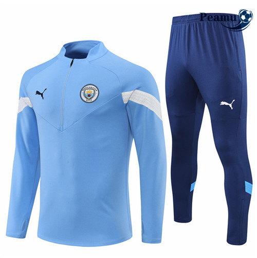 Peamu - Survetement Foot p225 Manchester City Bleu 2022-2023
