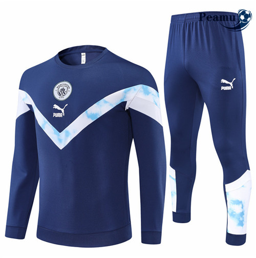 Peamu - Survetement Foot p229 Manchester City Bleu Marine 2022-2023