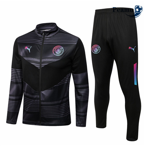 Peamu - Veste Survetement Foot p232 Manchester City Noir 2022-2023