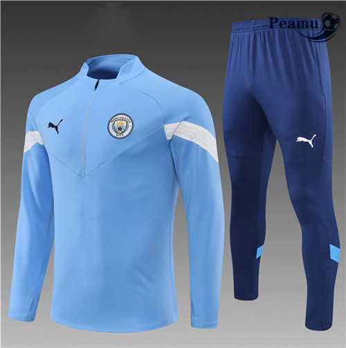 Peamu - Survetement Foot p345 Manchester City Enfant Bleu 2022-2023