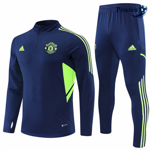 Peamu - Survetement Foot p239 Manchester United Bleu 2022-2023