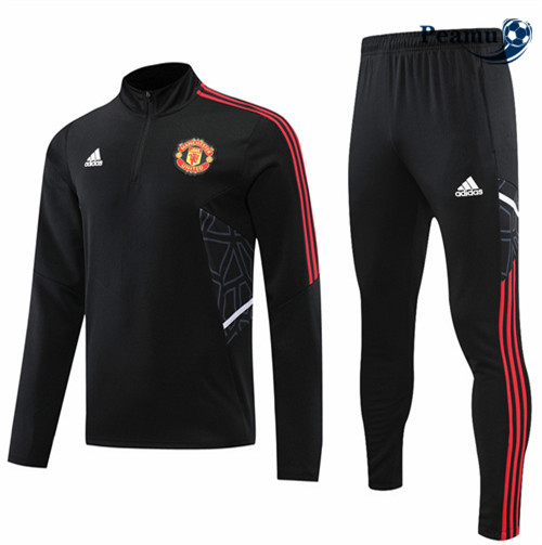 Peamu - Survetement Foot p245 Manchester United Rouge/Noir 2022-2023