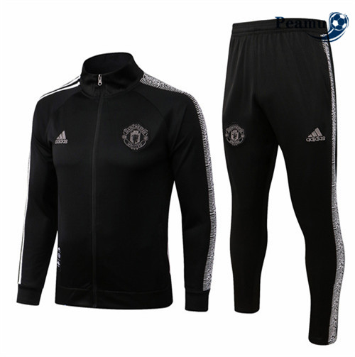 Peamu - Veste Survetement Foot p250 Manchester United Noir 2022-2023