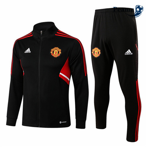 Peamu - Veste Survetement Foot p251 Manchester United Noir 2022-2023