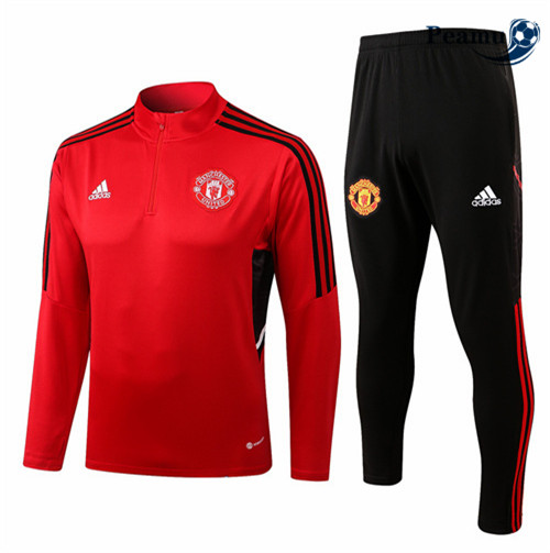Peamu - Survetement Foot p252 Manchester United Rouge/Noir 2022-2023