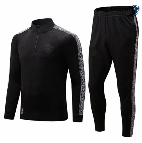 Peamu - Survetement Foot p353 Manchester United Enfant Noir 2022-2023
