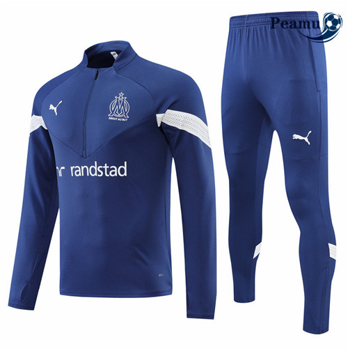 Peamu - Survetement Foot p114 Marseille Bleu Marine 2022-2023