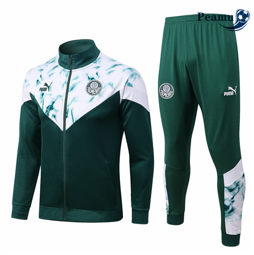 Peamu - Veste Survetement Foot p038 Palmeiras Vert/Blanc 2022-2023