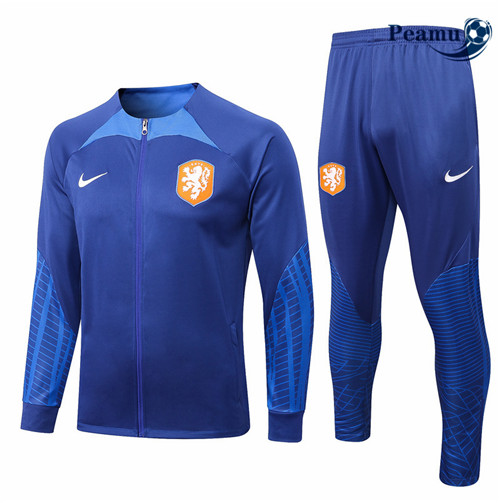 Peamu - Veste Survetement Foot p179 Pays-Bas Bleu 2022-2023