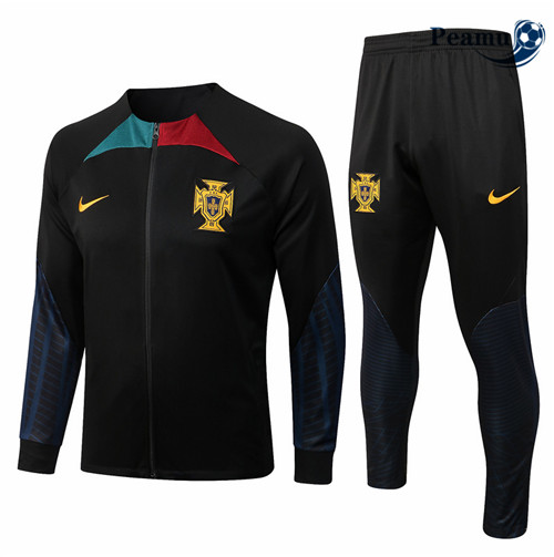 Peamu - Veste Survetement Foot p181 Portugal Noir 2022-2023