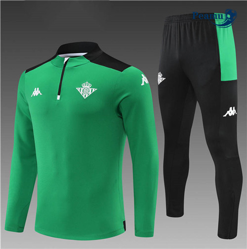 Peamu - Survetement Foot p300 Real Betis Enfant Vert/Noir 2022-2023