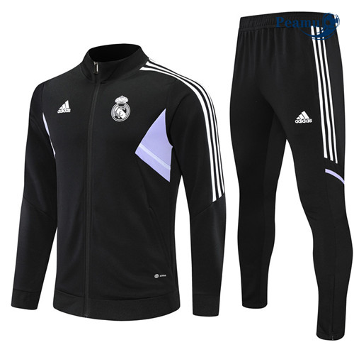 Peamu - Veste Survetement Foot p094 Real Madrid Noir 2022-2023