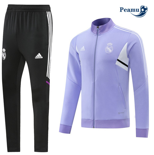 Peamu - Veste Survetement Foot p098 Real Madrid Noir/Violet 2022-2023