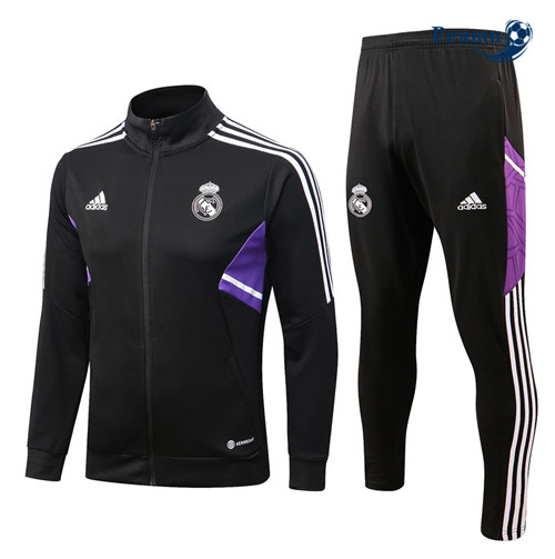 Peamu - Veste Survetement Foot p102 Real Madrid Noir 2022-2023