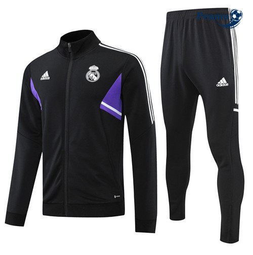 Peamu - Veste Survetement Foot p104 Real Madrid Noir 2022-2023