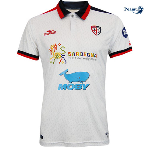 Peamu: Maillot foot Cagliari Exterieur Blanc 2023/24