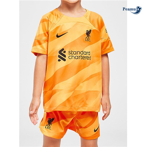 Peamu: Maillot foot Liverpool Enfant Gardien de but Jaune 2023/24