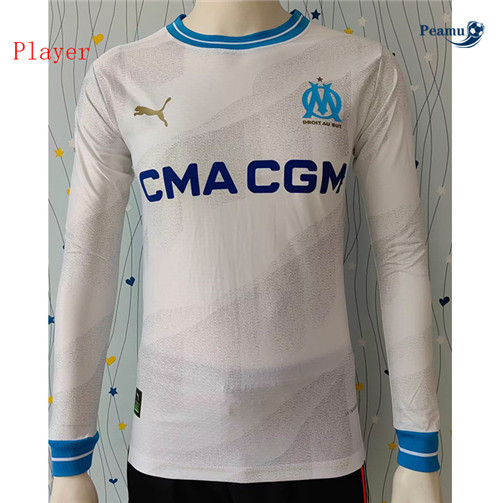 Peamu: Maillot foot Marseille Player Version Domicile Manche Longue 2023/24